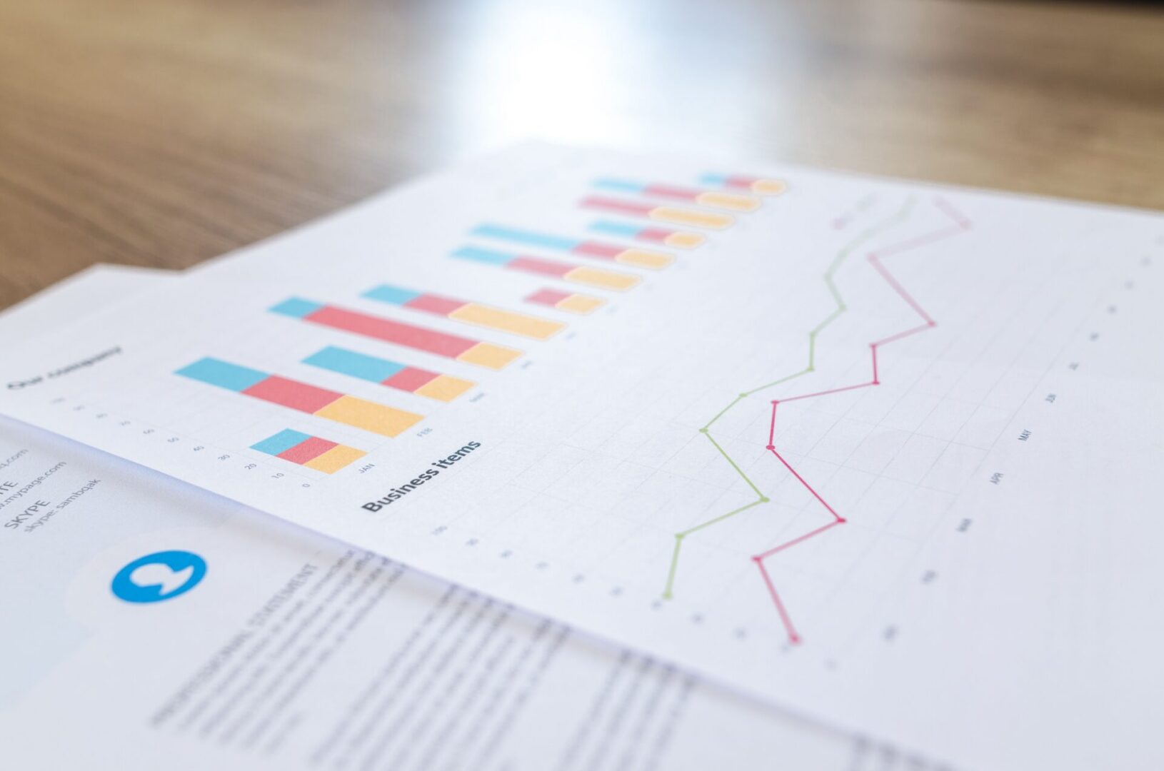 Financial data analysis documents